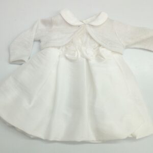 VESTITO abito NEONATA  DA CERIMONIA BATTESIMO - immagine 1