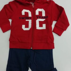 COMPLETO FELPA+PANTALONE NEONATA
