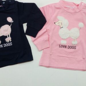 LUPETTO BIMBA CON CAGNOLINO IN PELUCHE