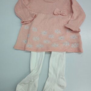 VESTITO BIMBA NEONATA CON COLLANT - immagine 1