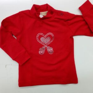 LUPETTO BIMBA CON CUORICINO IN STRASS