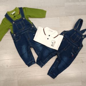 salopette+polo neonato
