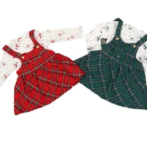 salopette neonata con maglia