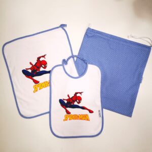 SET ASILO BIMBO
ASCIUGAMANO+SACCHETTO+BAVETTA