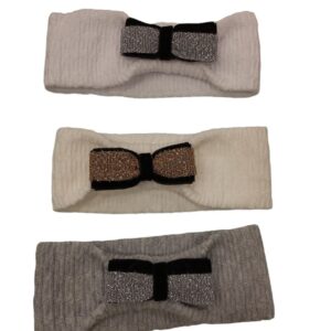 fascia per capelli neonata con fiocco