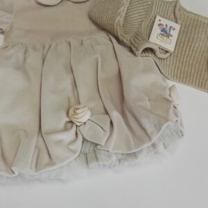 VESTITO NEONATA CERIMONIA BATTESIMO