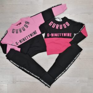 TUTA MAGLIA E PANTALONE  2 PZ GURU BIMBA IN CALDO COTONE