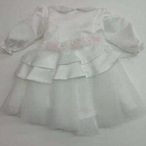 ABITO VESTITO ELEGANTE  M/LUNGA NEONATA DA BATTESIMO