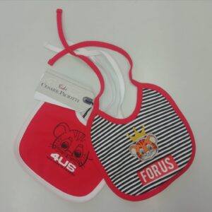 SET DUE BAVETTE BIMBO NEONATO