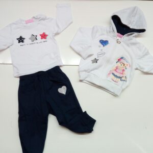 COMPLETO TUTA BIMBA 3 PZ.