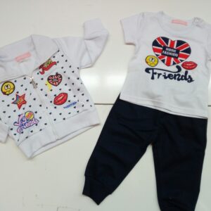 COMPLETO BIMBA TUTA 3 PZ