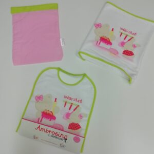 SET 3PZ BAVETTA+TOVAGLIA+SACCHETTO - immagine 1