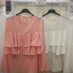 MAGLIA DONNA MANICA LUNGA CON BALZE