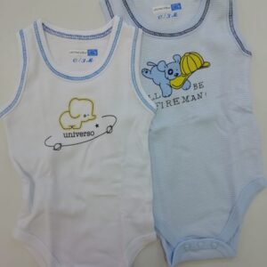 BODY S/MANICA NEONATO BI-PACK