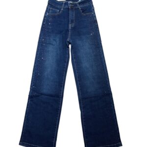 Jeans a Palazzo Strass Donna - immagine 1