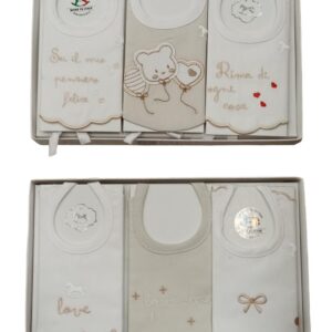 tris bavette ricamati