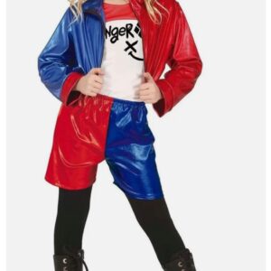 costume di carnevale dangerous girl harley quinn