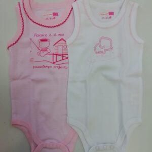 BODY S/MANICA NEONATA BI-PACK