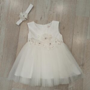 Vestito Cerimonia Neonata+ Fascia