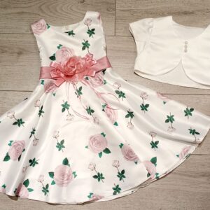 Vestito Cerimonia bimba con Coprisapalle - immagine 1