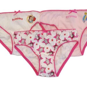 Set 3 Slip Bambina Principesse Disney