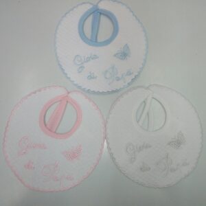 BAVETTA PICCOLA NEONATO/A
100% COTONE CON SCRITTA GIOIA DI PAPA'