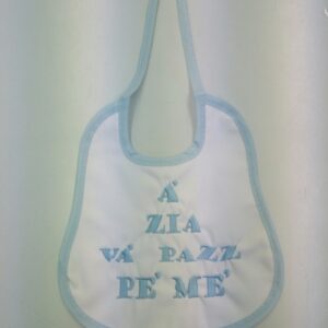BAVETTA NEONATO CON SCRITTA