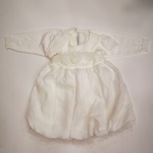 COMPLETO NEONATA VESTITO PIU' COPRISPALLE cerimonia  battesimo