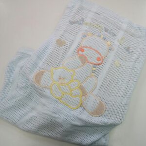 COPERTA CULLA/CARROZZINA
IN FILO RICAMATA