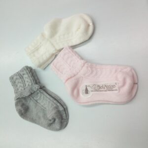 CALZINO CORTO COTONE CON RISVOLTO - immagine 1