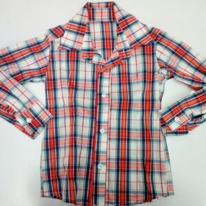 CAMICIA CON RIGHE ROSSE MANICA LUNGA
