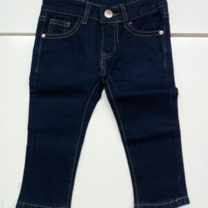 PANTALONE DI JEANS BIMBA BLU SCURO CON TASCHE