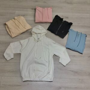 GIACCA TUTA GARZATA CON ZIP DONNA CURVY