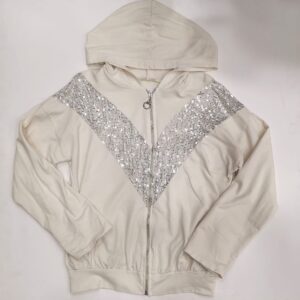 FELPA GIACCA GARZATA  APERTA CON ZIP  DONNA