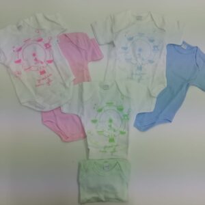 BODY BI-PACK NEONATO/BIMBO NEONATA/BIMBA M/CORTA