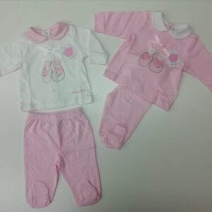 COMPLETO TUTINA  2PZ NEONATA COTONE BATUFFOLINI