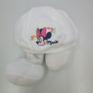 BERRETTO + SCARPINE BIANCO DISEGNO MINNY