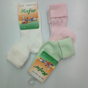 CALZINO CORTO CON RISVOLTINO 100% COTONE