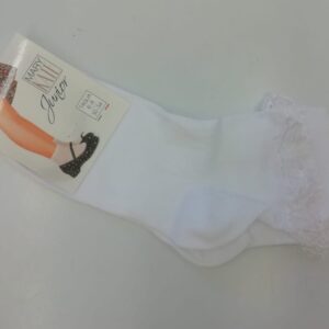 CALZINO CORTO CON RICCETTO PIZZO BIMBA