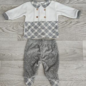 COMPLETO TUTINA 2PZ  NEONATO CINIGLIA LE CHICCHE - immagine 1