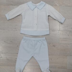 COMPLETO TUTINA 2PZ  NEONATO COTONE LE CHICCHE - immagine 1