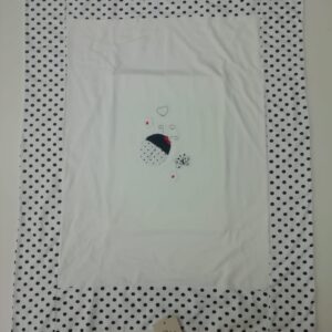 COPERTA CARROZZINA BIMBA NEONATA COTONE