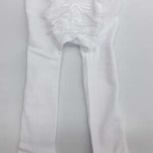 COLLANT CON RICCETTO PIZZO  NEONATA BATTESIMALE