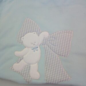 COPERTA PILE LETTINO RICAMATA