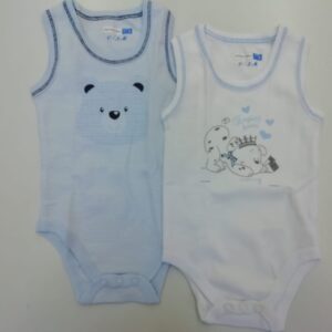 BODY S/MANICA NEONATO BI-PACK