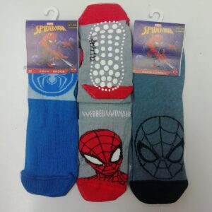 CALZA ANTISCIVOLO BIMBO COTONE SPIDERMAN