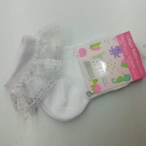 CALZINO CON RICCETTO PIZZO BIMBA