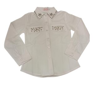 camicia bambina con brillantini