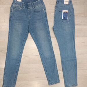 jeans donna CURVY con elastico in vita - immagine 1