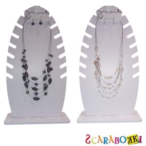 set 2 pezzi collana e orecchini